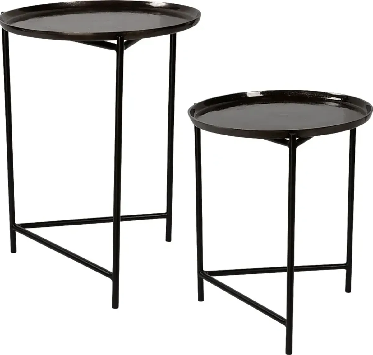 Dumbarton Black Nesting Tables, Set of 2