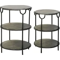 Avarado Gray Nesting Tables, Set of 2
