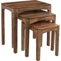 Tinmouth Brown Nesting Tables Set of 3