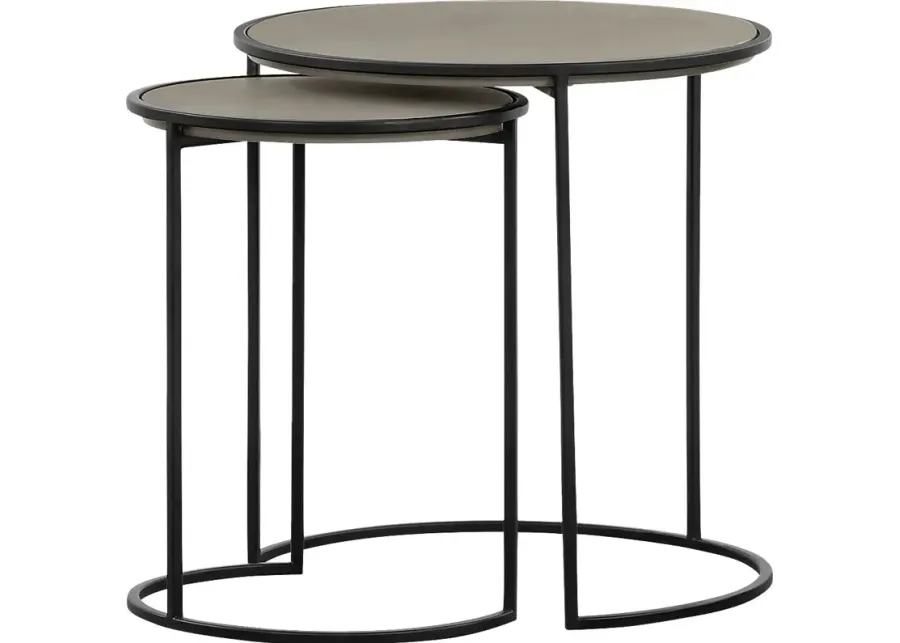 Renaelle Gray Nesting Table, Set of 2