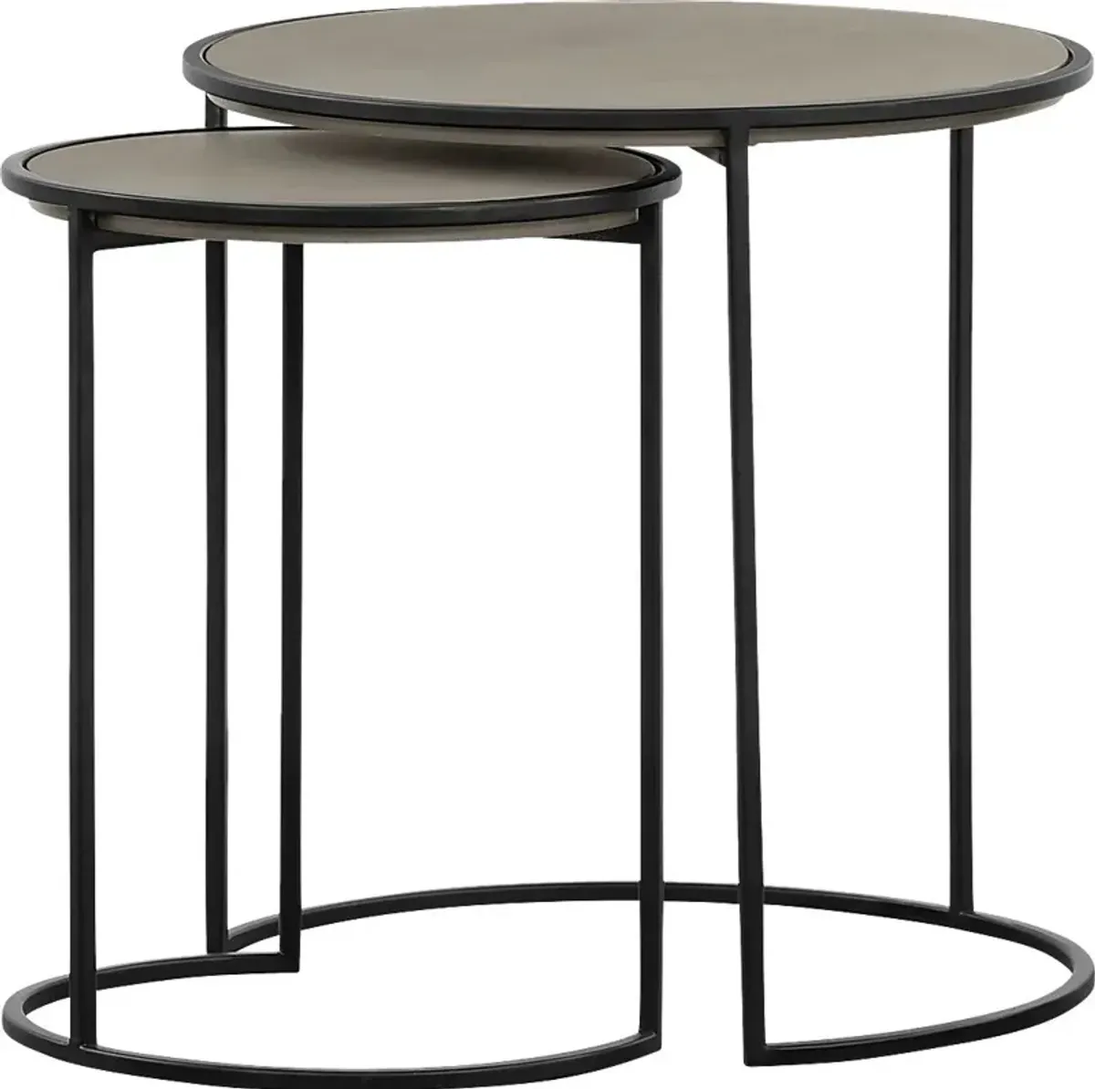 Renaelle Gray Nesting Table, Set of 2