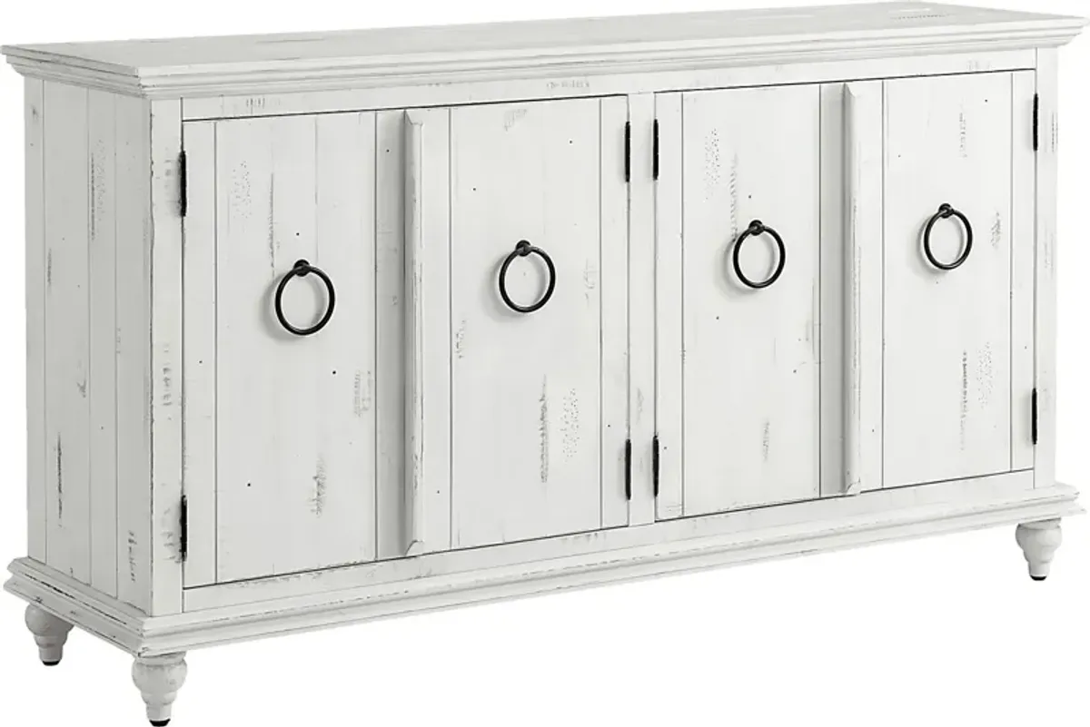 Bartelt White 65 in. Console