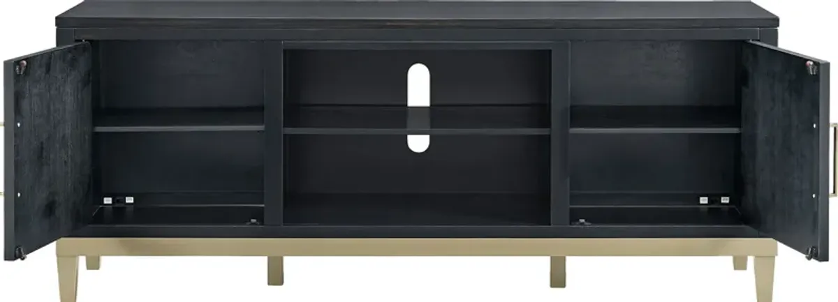 Dunuggan Black 70 in. Console