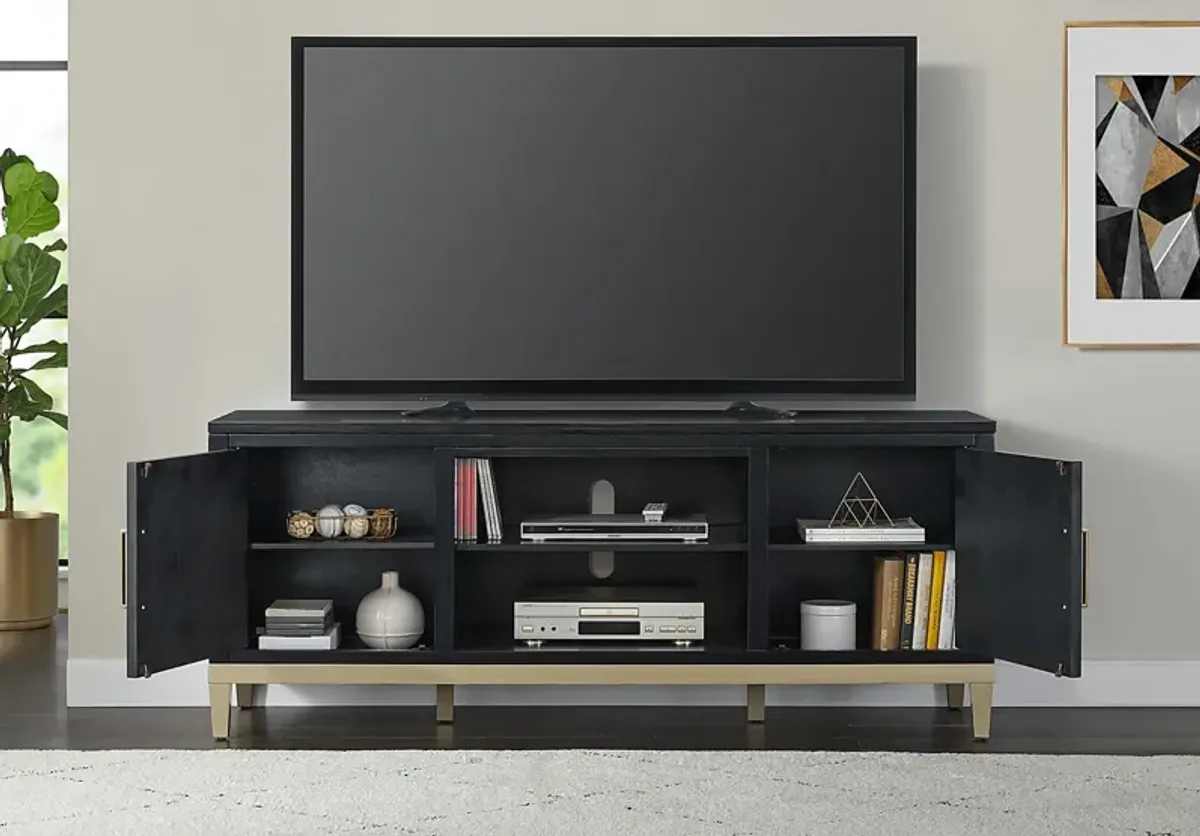 Dunuggan Black 70 in. Console