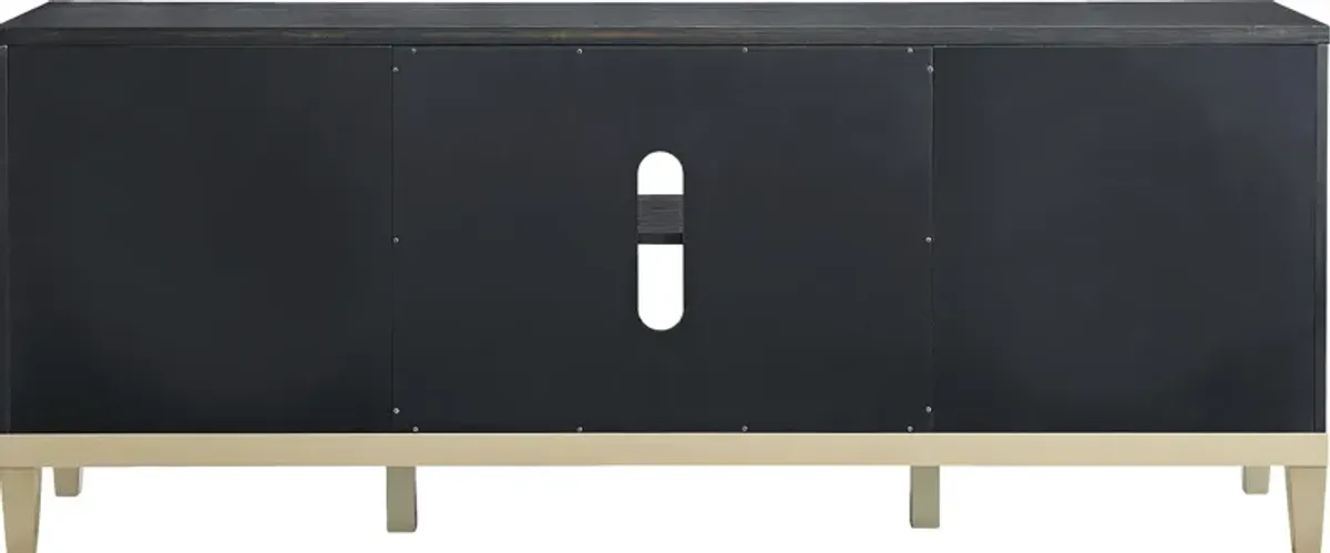 Dunuggan Black 70 in. Console