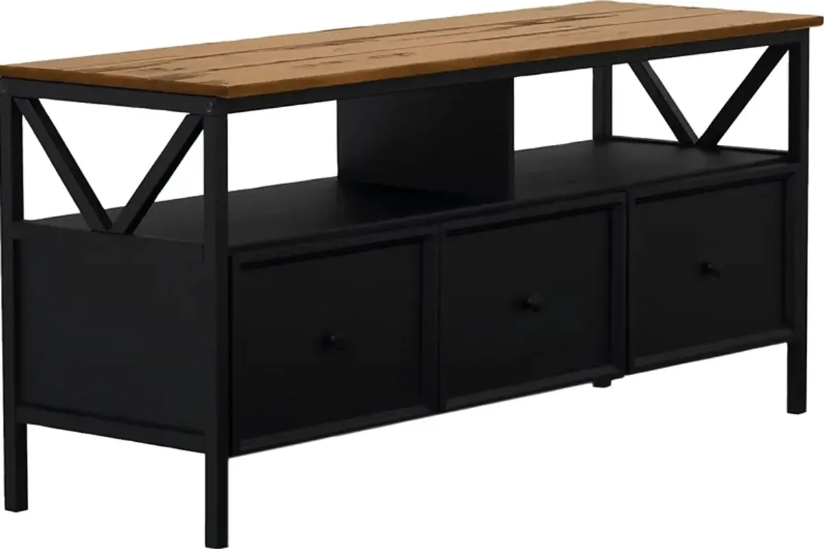 Plumpoint Black 60 in. Console