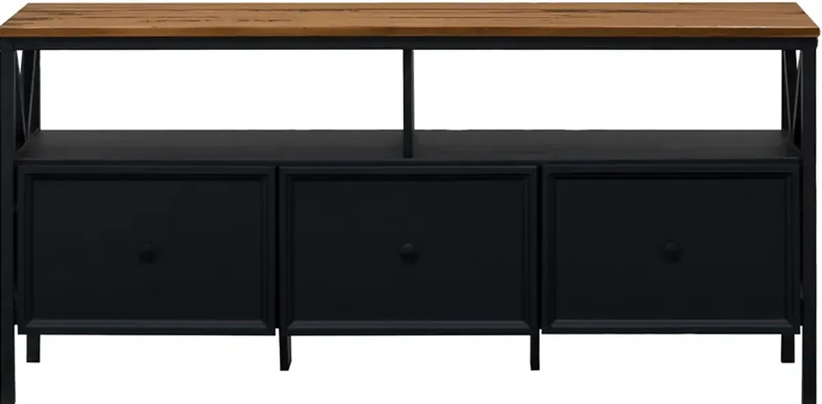 Plumpoint Black 60 in. Console