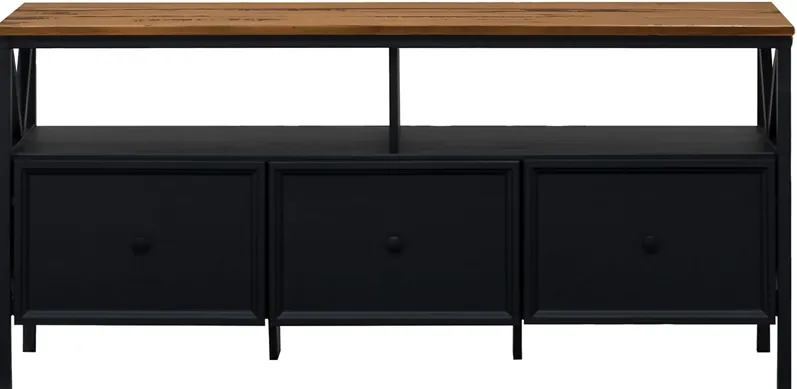 Plumpoint Black 60 in. Console
