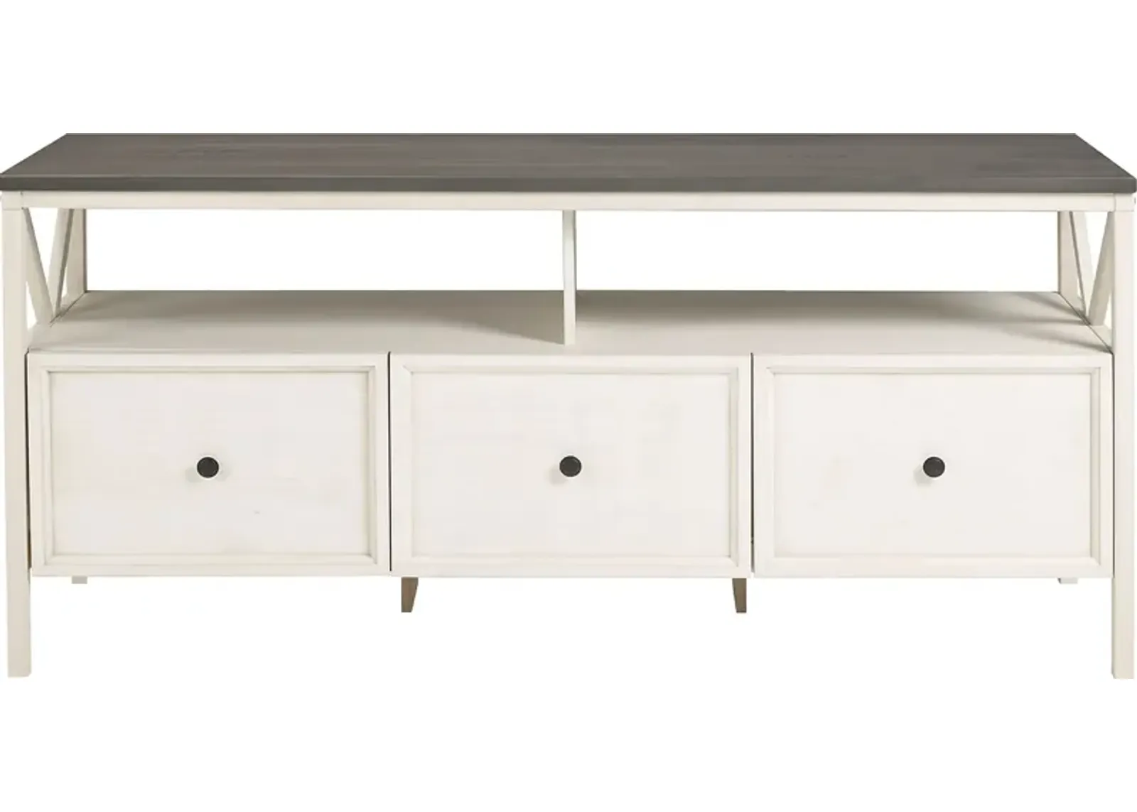 Plumpoint White 60 in. Console