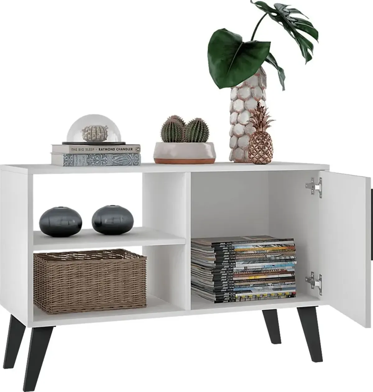 Exmore White 35.5 in. Console