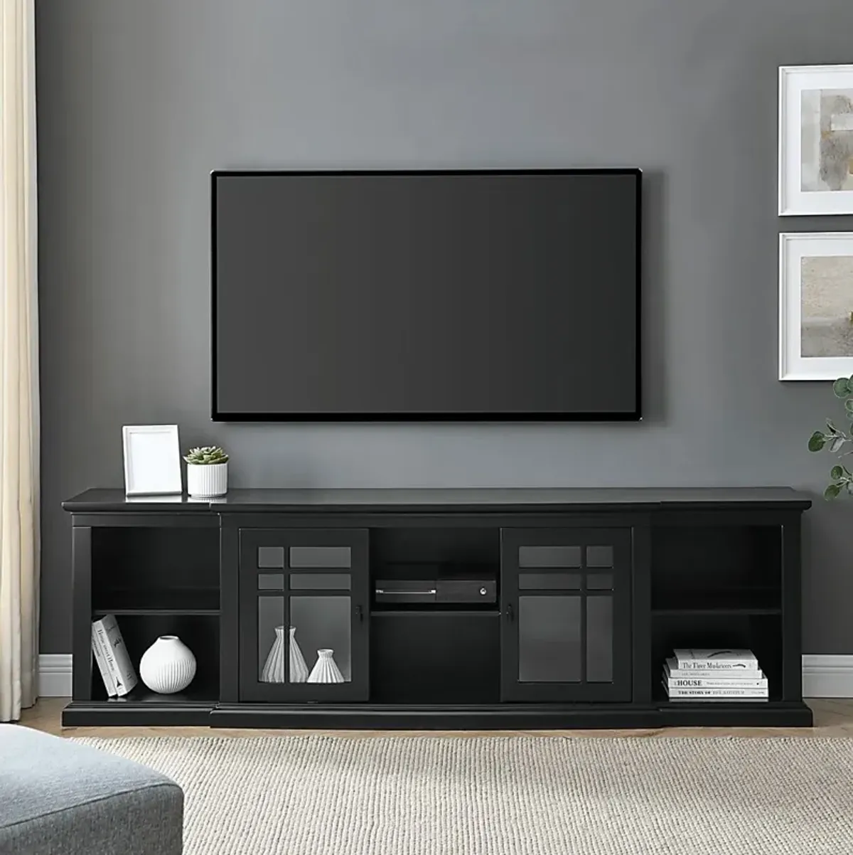 Shorecove Black 80 in. Console