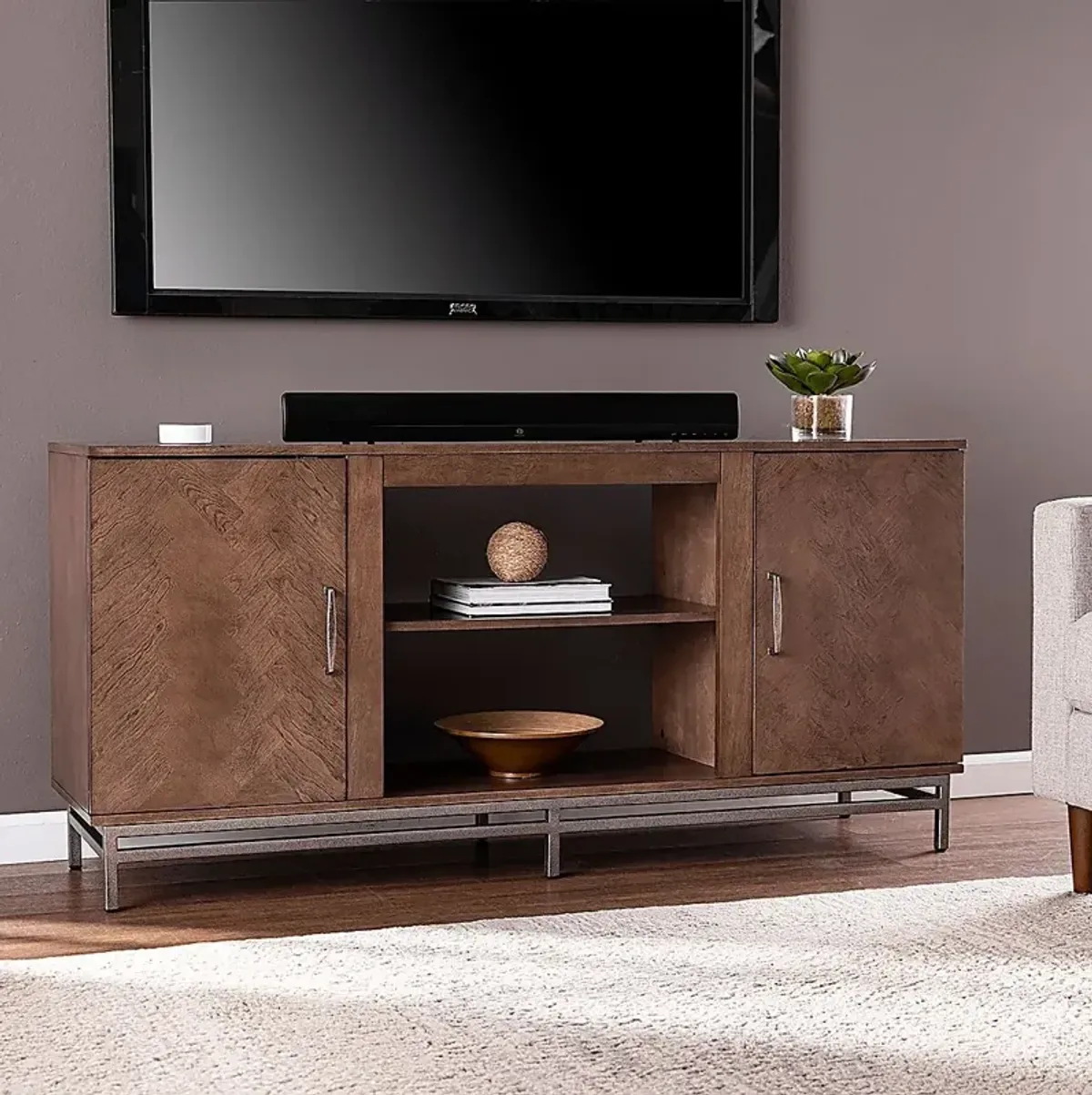 Varlet Brown 60 in. Console