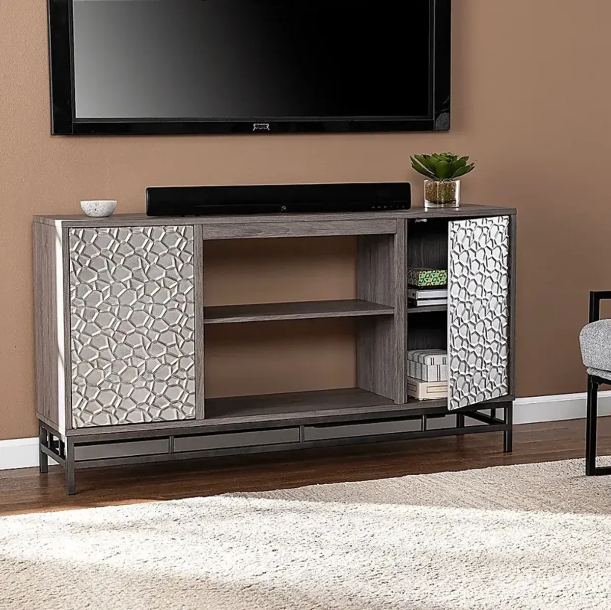 Angevine Gray 60 in. Console