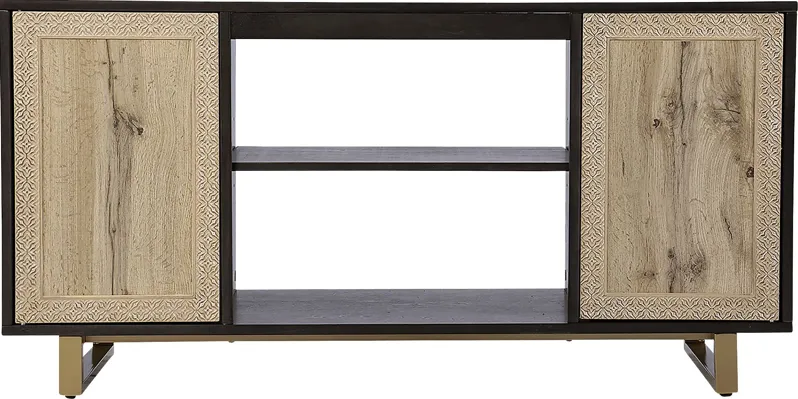 Linherk Dark Brown 54 in. Console