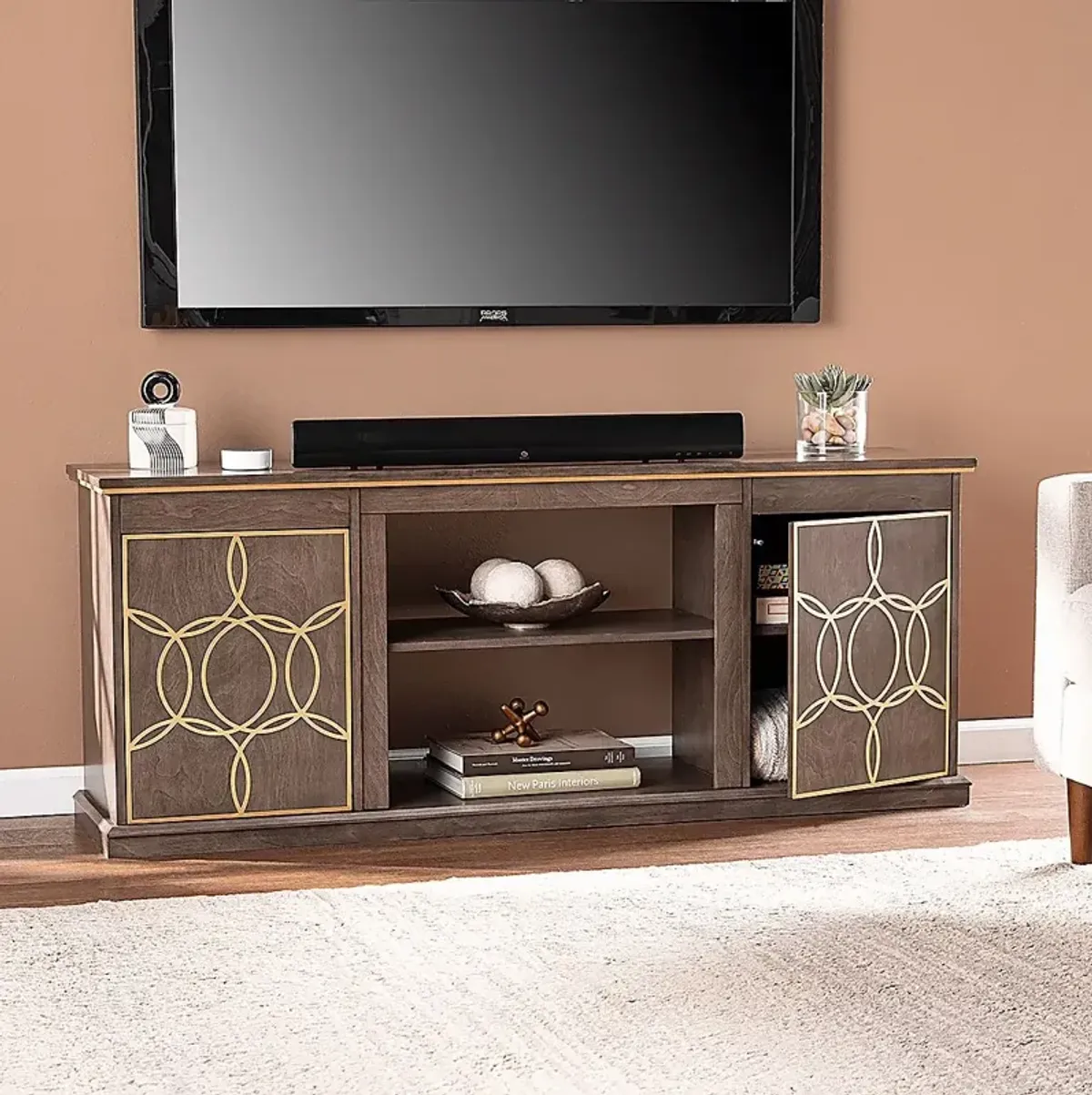 Stagwood Brown 60 in. Console