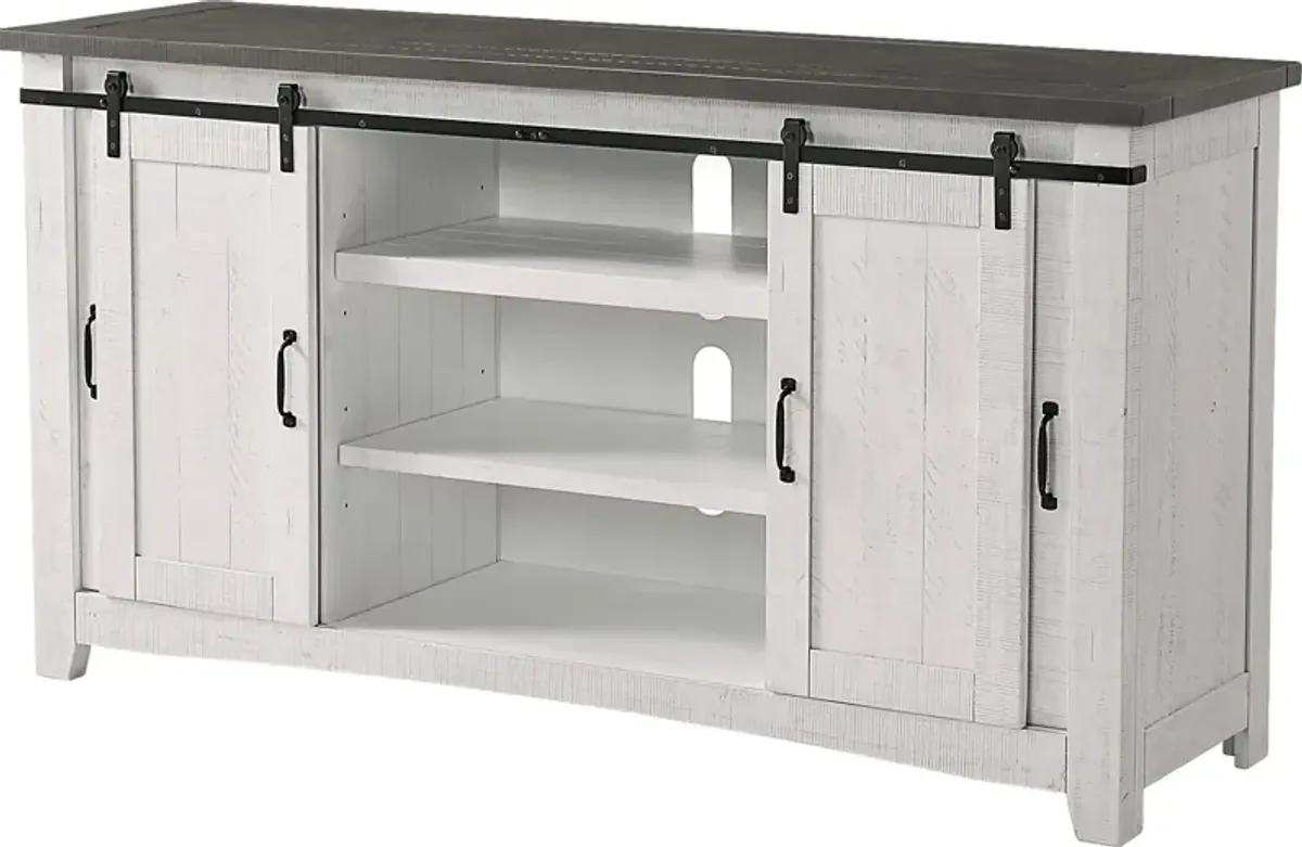 Odessa Crossing White 65 in. Console