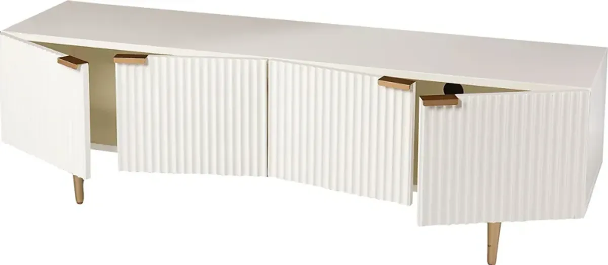 Kassarine White 60 in. Console