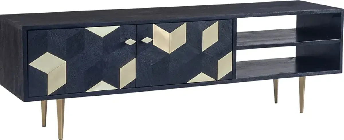 Glenmoor Black 55in. Console