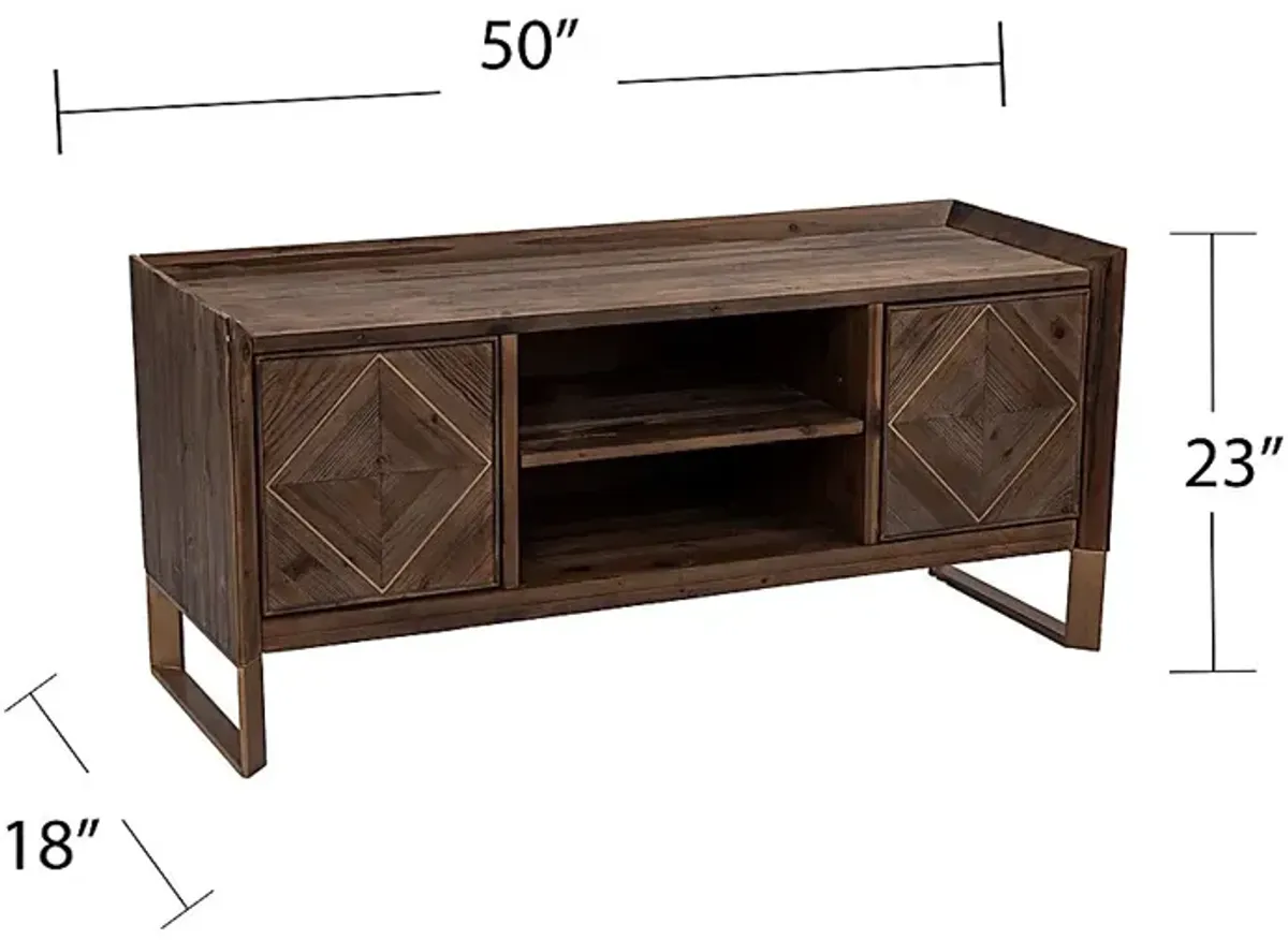 Brushboro Brown 50 in. Console