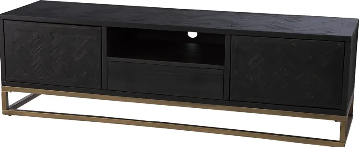 Nialta Black 65 in. Console