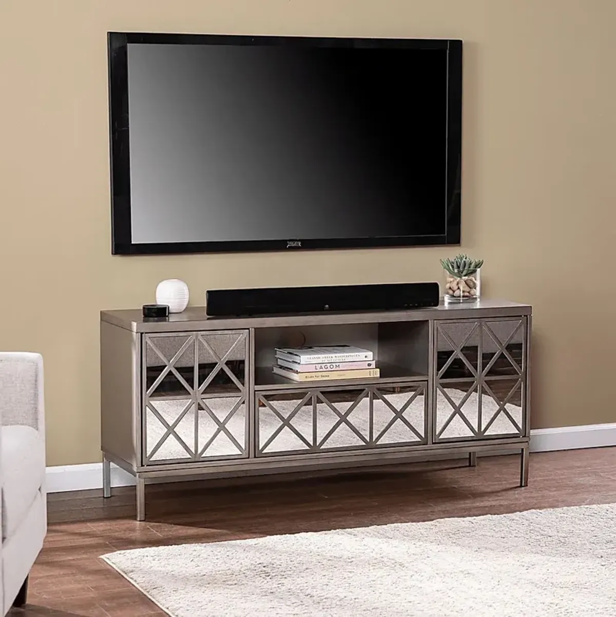 Fallswood Silver 54 in. Console
