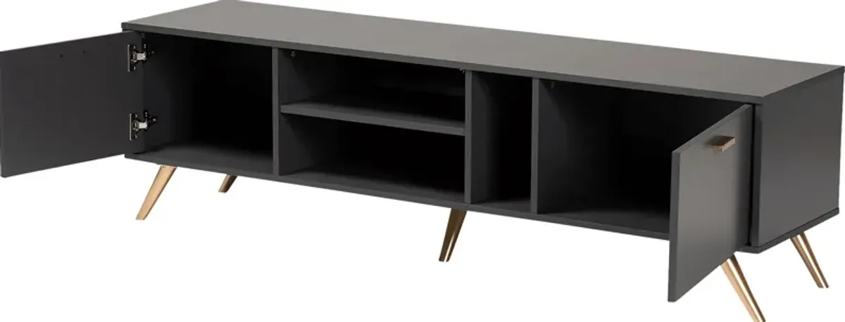 Cobblehill Dark Gray 63 in. Console