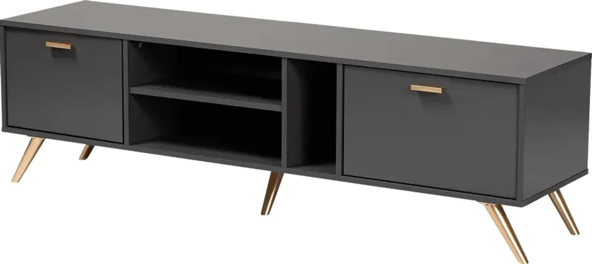 Cobblehill Dark Gray 63 in. Console