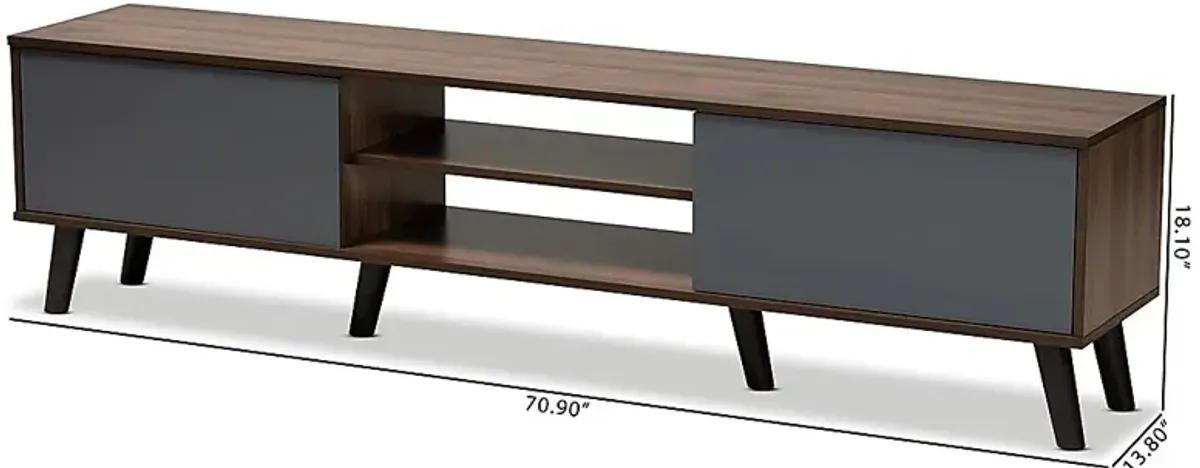 Dartmoor Walnut 71 in. Console