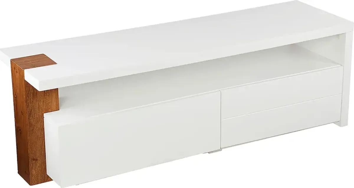 Lochly White 54 in. Console