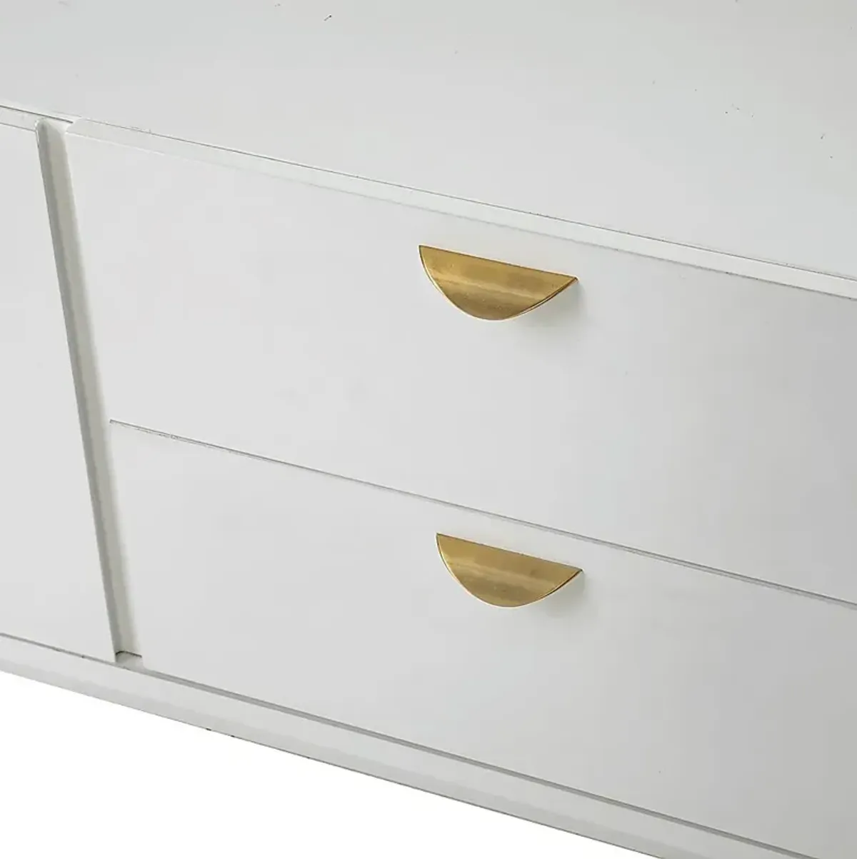 Landaue White 58 in. Console