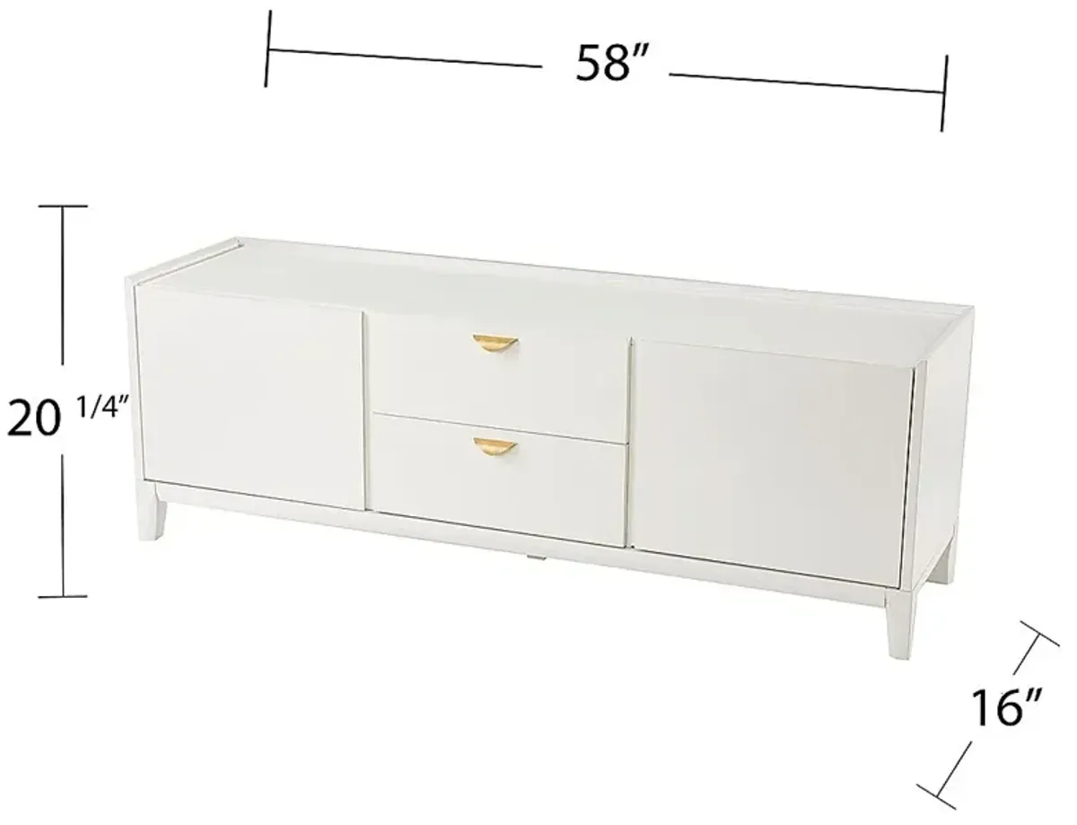 Landaue White 58 in. Console