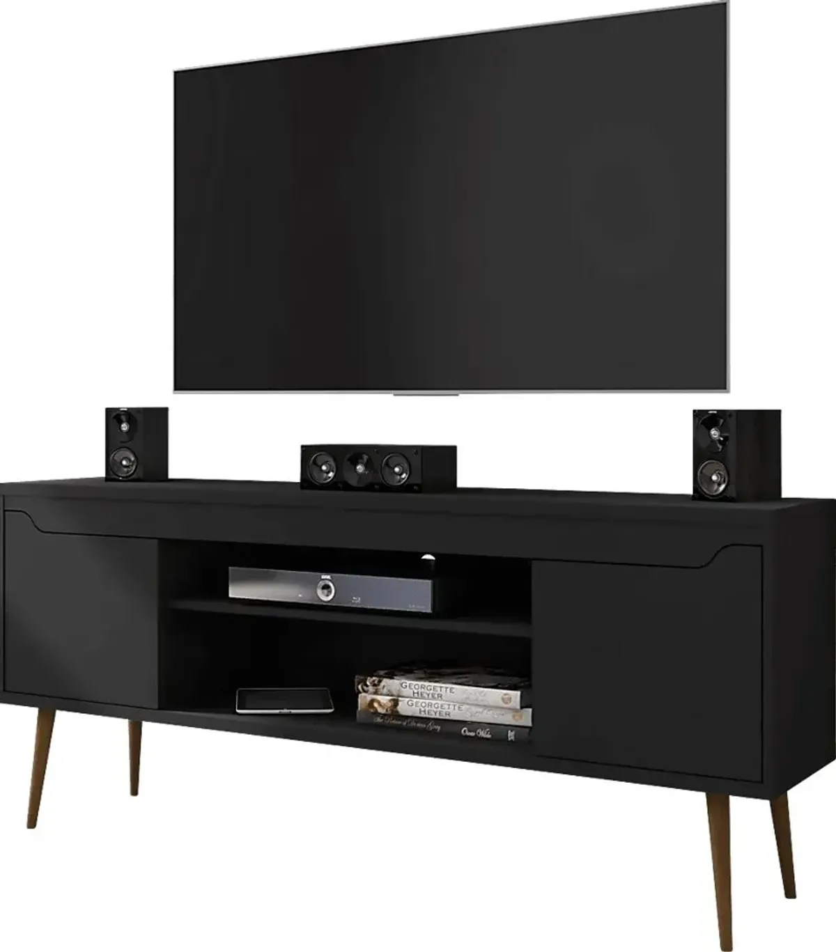 Surlin Black 63 in. Console