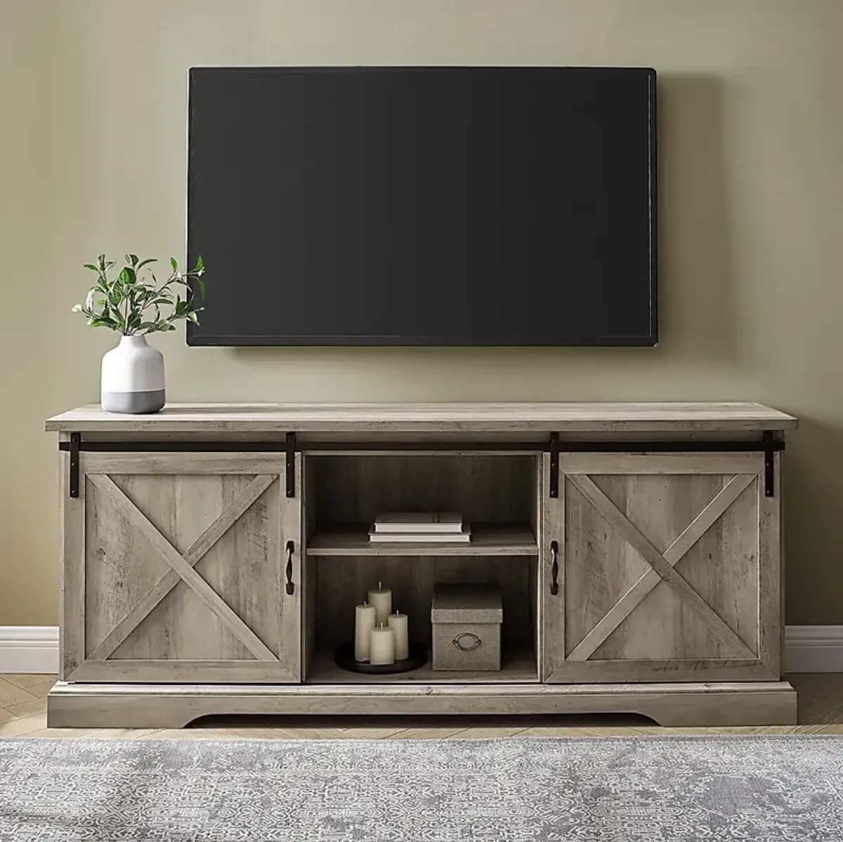 Meador Gray 70 in. Console