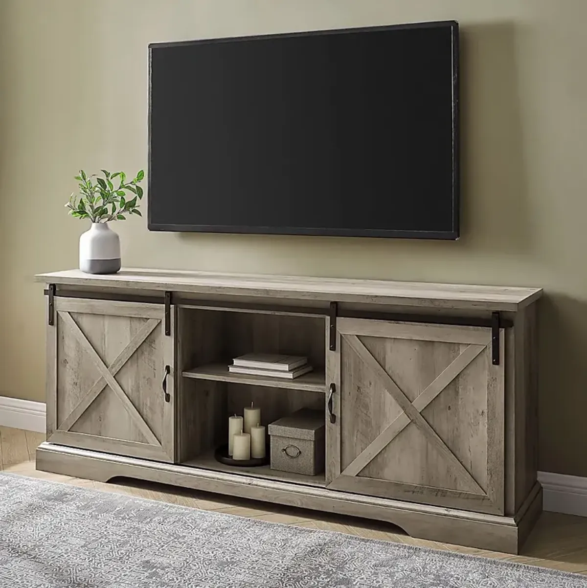 Meador Gray 70 in. Console