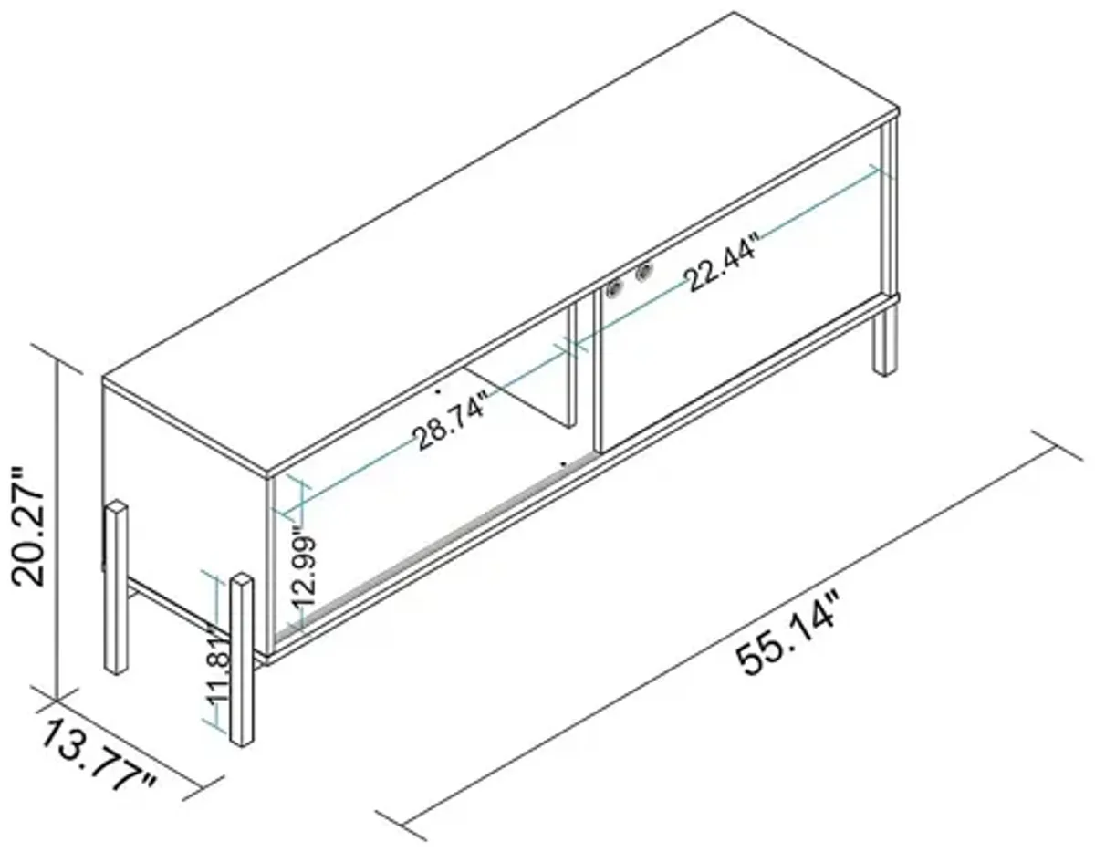 Southmont Black 55 in. Console