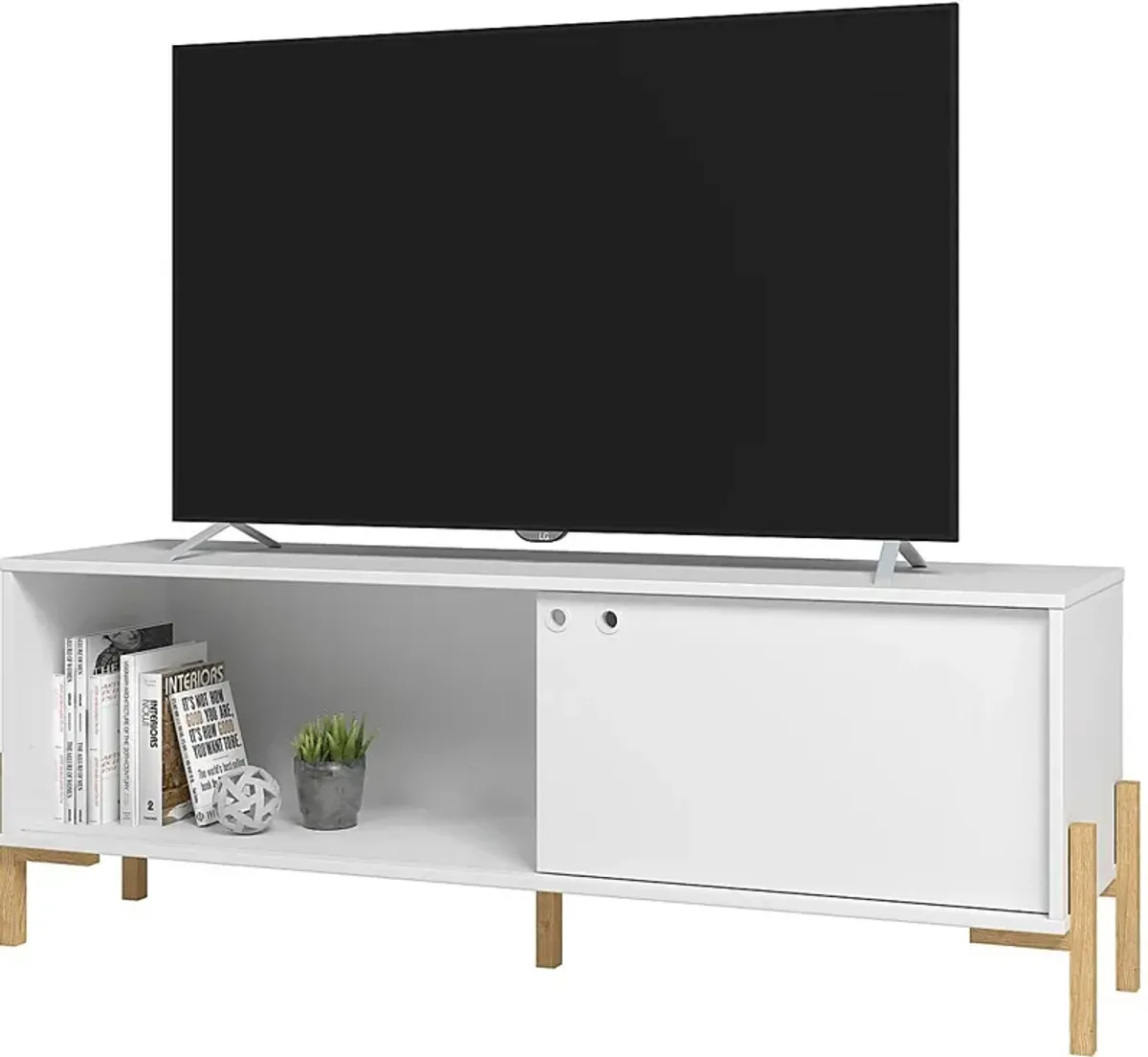 Southmont 55 in. White Console