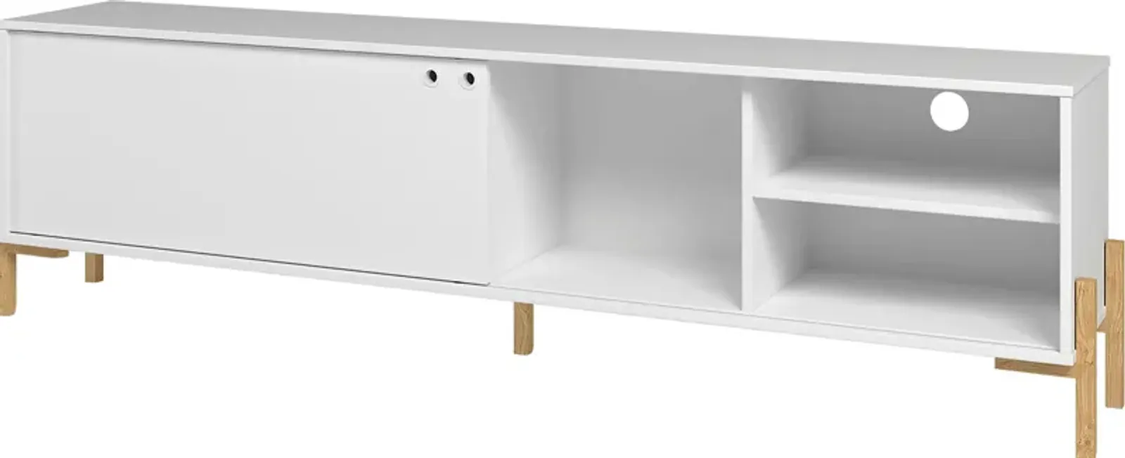 Southmont White 73 in. Console