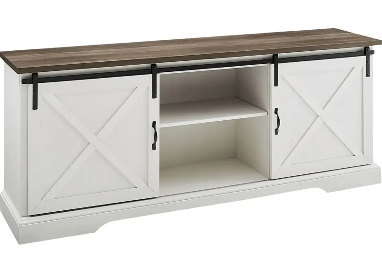 Meador White 70 in. Console