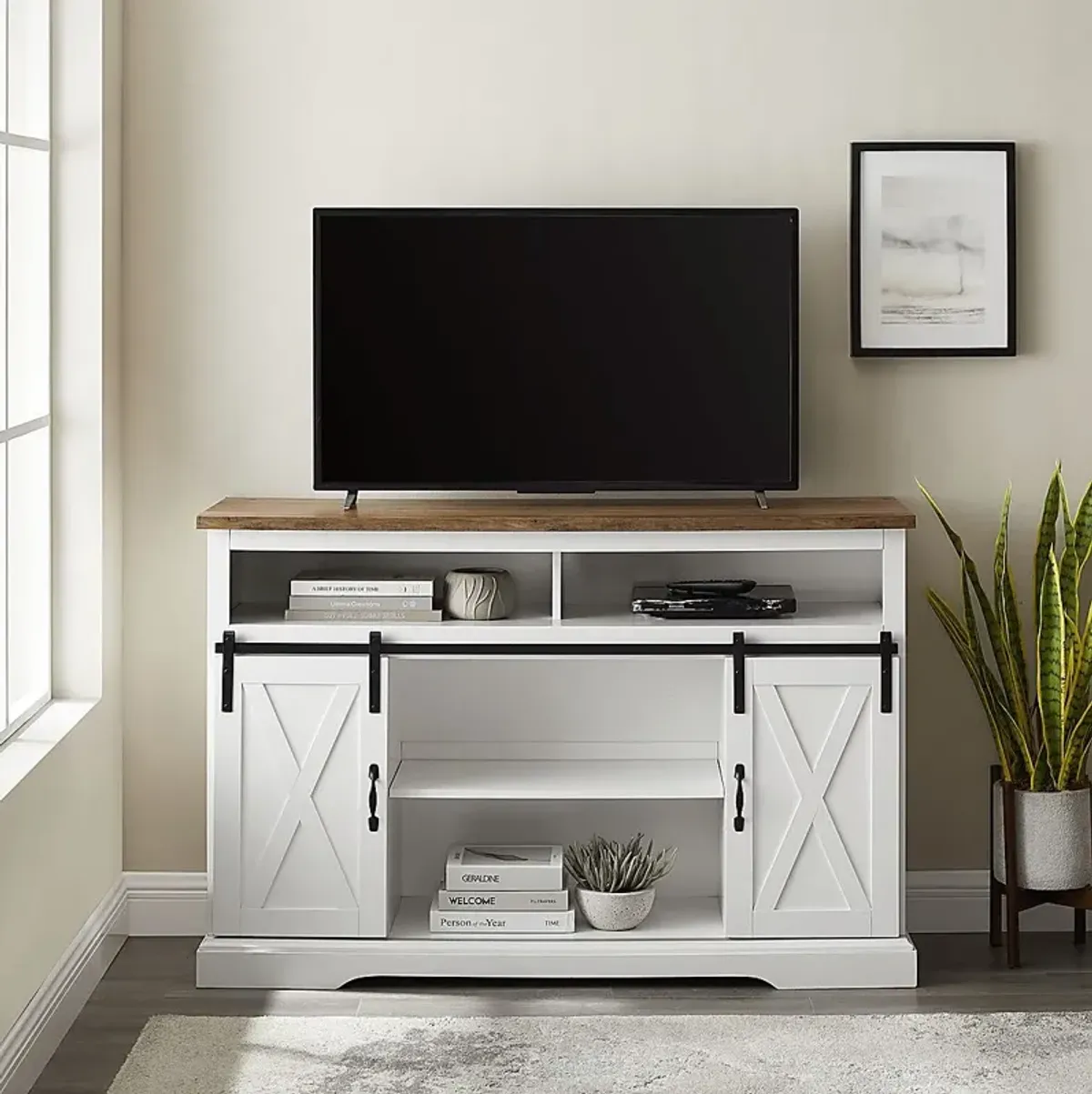 Aspermontville White 52 in. Console