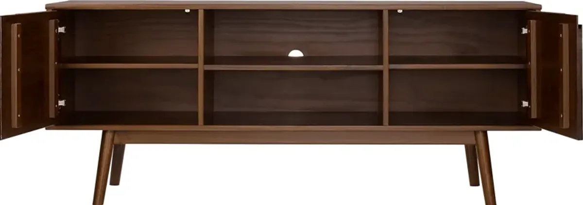 Edford Walnut 58 in. Console