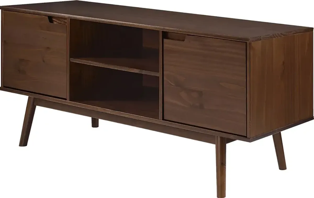 Edford Walnut 58 in. Console