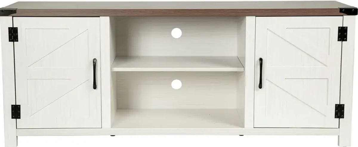 Rithera White 59 TV Console