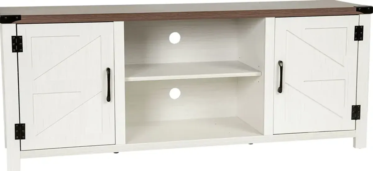 Rithera White 59 TV Console