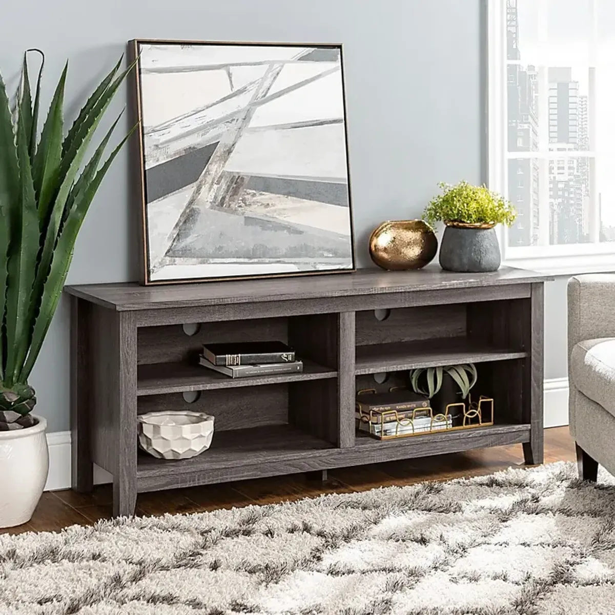 Barite Gray 58 in. Console