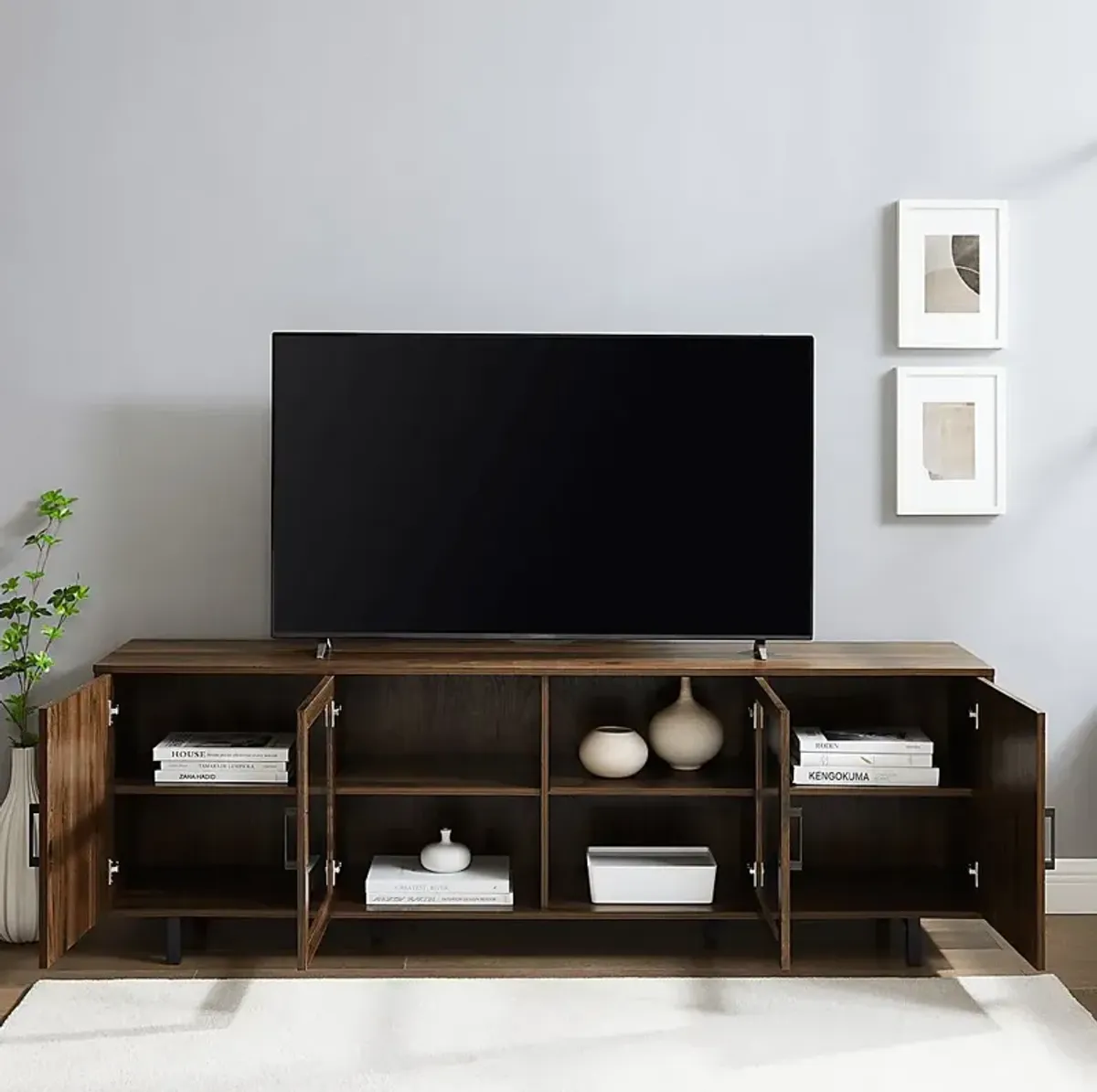 Winsland Walnut 70 in. Console
