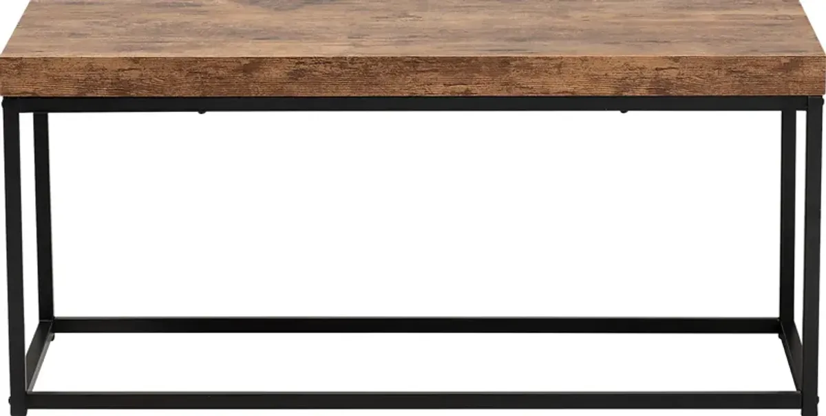 Ardenan Brown Accent Bench