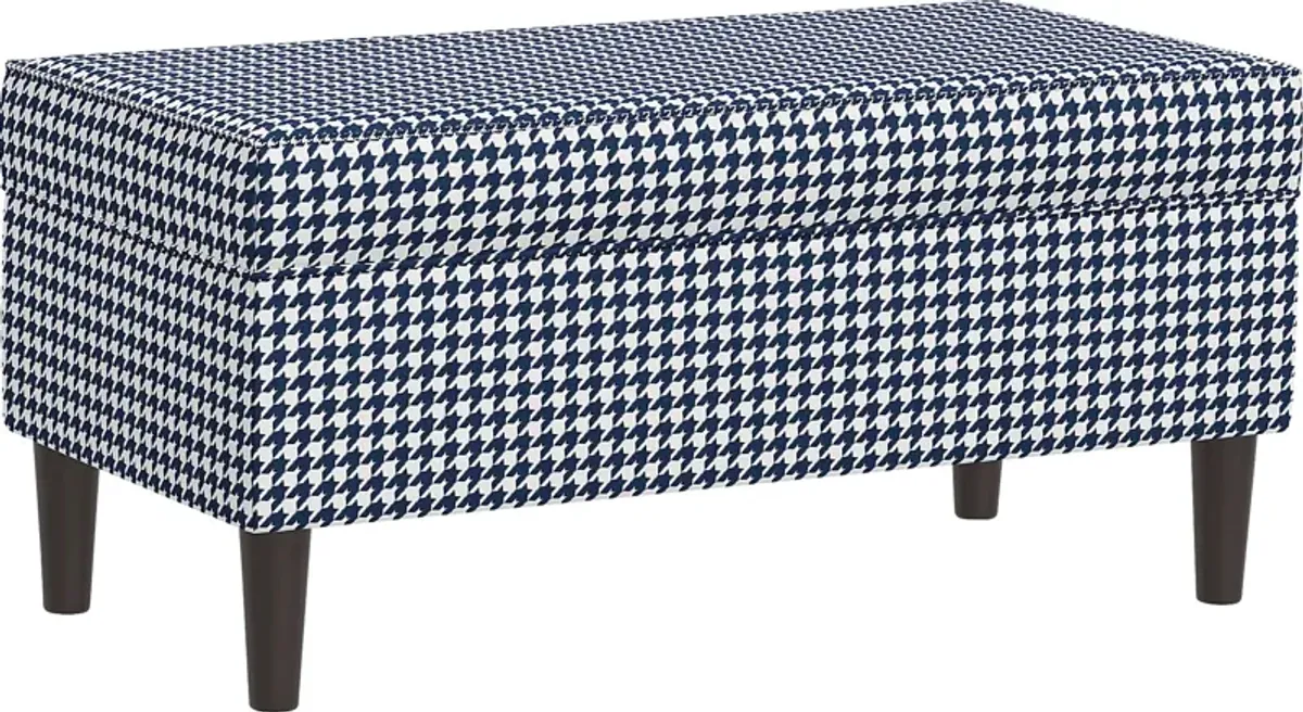 Charette Blue Storage Bench