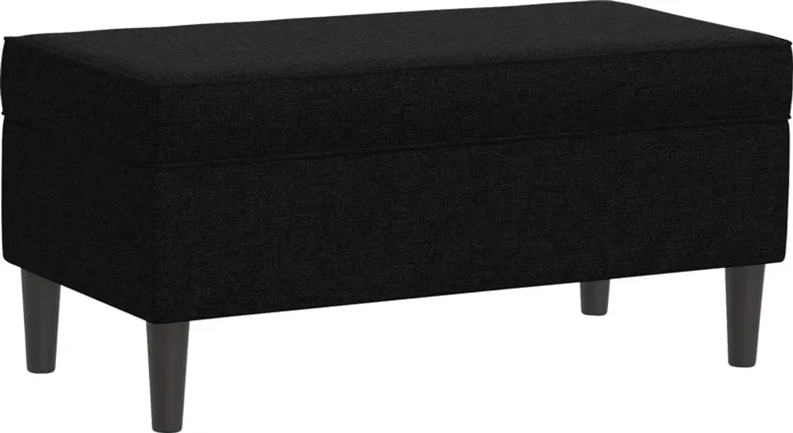 Charette Black Storage Bench