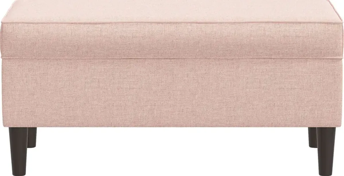 Charette Pink Storage Bench