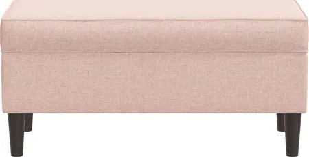 Charette Pink Storage Bench